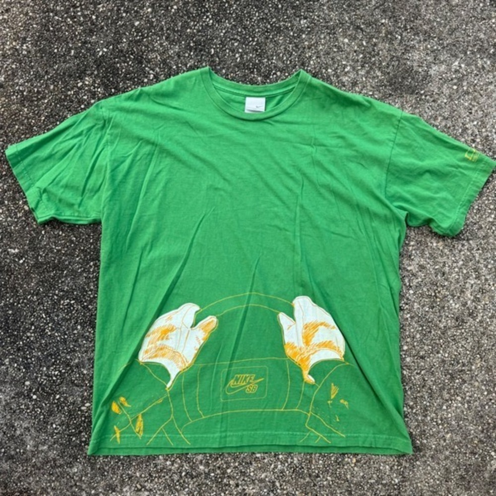 Nike SB Tokyo Green Tokyo Graphic T Shirt Green Mens XXL Skateboarding Logo Tee